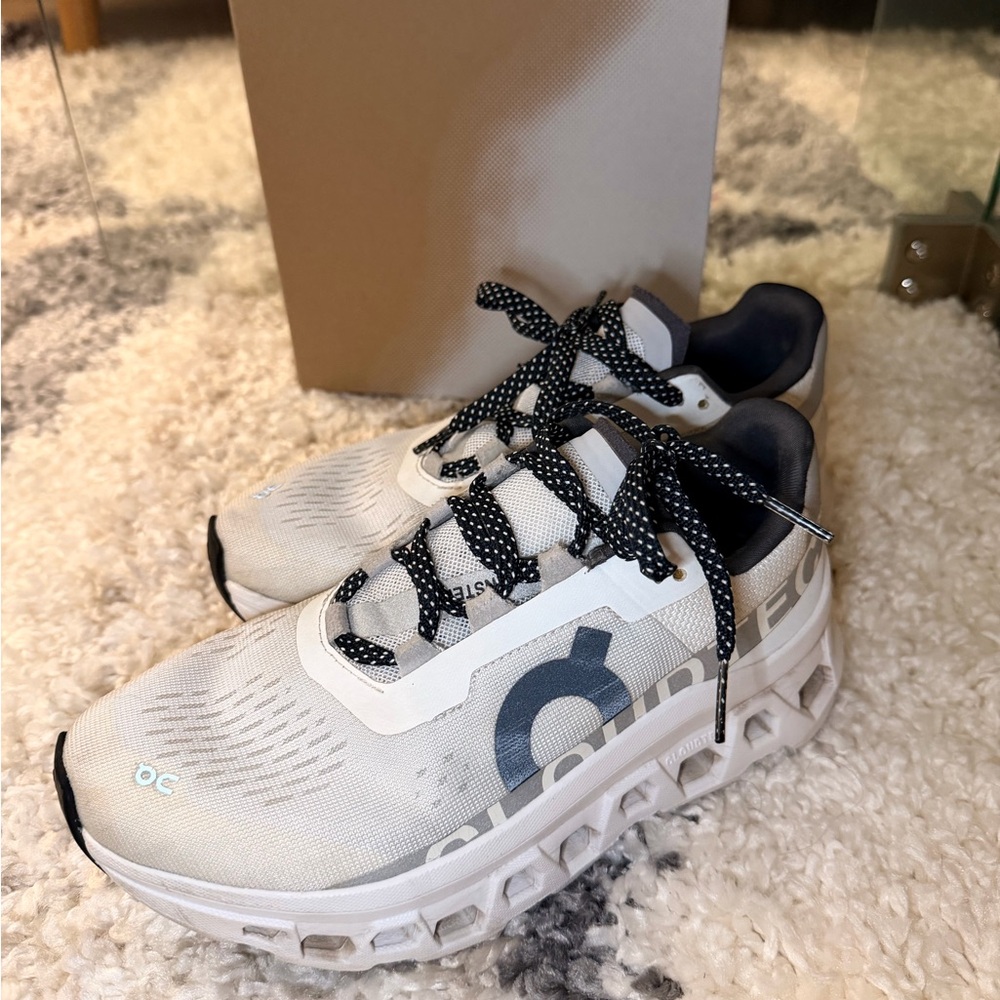 On Running - White CloudMonster Sneakers Size 6